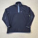Patagonia Men's Navy Blue Micro D Snap-T Pullover - Sz Large - Used See Pics
