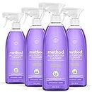Method All-Purpose Cleaner Spray, Plant-Based and Biodegradable Formula Perfect for Most Counters, Tiles, Stone, and More, French Lavender, 828 mL Spray Bottles, 4 Pack, Packaging May Vary
