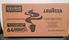Paquete de variedad de café Lavazza para cerveceras Keurig de una sola porción 64 unidades BB 08/2025