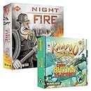 KAADOO Combo (2 in1) Board Game - Night Fire Strategy Game for 10+ Years + Bhutan's Wild Animals Educational Adventure Safari Game for 6+ Years - Made in India - Gifting Game 2-4 Players