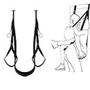 Door Swing Met Seat,Adjustable Shoulder Strap, Can Load 300 pounds B-D-S-M Swing