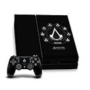 Official Assassin's Creed Crests Legacy Logo Vinyl Sticker Gaming Skin Decal Cover Compatible with Sony Playstation 4 PS4 Console and DualShock 4 Controller Bundle