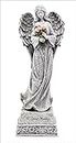 Biblegifts - Figura decorativa de resina para tumba (35 cm), diseño de ángel en memoria