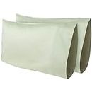 AB Lifestyles 2 Pack 12x18 Sage 300 Thread Count 100% Cotton Travel Pillowcase Go Anywhere Toddler Size Made in The USA