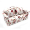 1:12 Dollhouse Miniature Furniture Floral Sofa Couch Living Room Decor