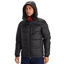 MARMOT Men’s Guides Hoody Jacket | Down-Insulated, Water-Resistant, Lightweight, Jet Black, X-Large