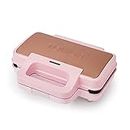 Tower T27036PNK Cavaletto Sandwich Maker with Deep Fill Ridge Plates, 900W Marshmallow Pink and Rose Gold