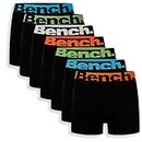 Bench - Mens 'DIEGO' Everyday Essentials Multipack Boxer Jersey Shorts, Classic Fit 7 Pack Casual Trunks, Underwear Gift Set (L, Diego/Black)