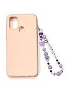 Heddz Acrylic Lilac Personalized & Customized Anti- Lost Colorful Phone Charm Phone Chain | Handmade Phone Bracelet, Keychain And Cell Phone Case Accessories For Women And Girls