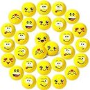 30 Stück Antistressball für Kinder Erwachsene Lächeln Gesicht Stress Bälle 1,6 Zoll Mini Schaum Stressabbau Bälle Stressabbau Spielzeug für Kindergeburtstag Mitbringsel (Niedlicher Stil)