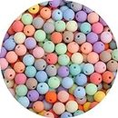 1000PCs 6MM Matte Mix Colors Acrylic Round Beads, Frosted Round Acrylic Balls Gumball Beads, Bubblegum Beads Chunky Beads, Plastic Resin Beads for Necklace and Bracelet Making, Crafting Supplies