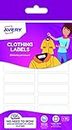 Avery Clothing Labels, Name Labels, Stick on School Labels, no Ironing or Sewing, 45 x 13 mm, 36 Labels Per Pack, White