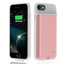 Battery Case for iPhone 8/7/6/6S/SE(2022/2020), [6800mAh] Ultra-Slim Battery Charging Case, Rechargeable Protective Extended Battery Charger Case for iPhone 8/7/6S/6/SE(3rd&2nd Generation)-4.7inch