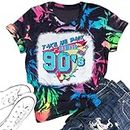 SUPEYA 90s Outfit for Women Take Me Back to The 90's Shirt Vintage Neon Crew Neck Tops Tee for Birthday Party Gift