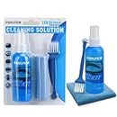 Sounce 3 in 1 Cleaning Set for Screen PC, Laptops, Monitors, Mobiles, LCD, LED, TV/Professional Quality/Prevents Static Electricity, 100ml with Micro Fiber Cloth and Soft Brush