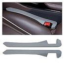 Car Seat Gap Filler 2 Pack, Universal Organizer for Car SUV Truck to Fill The Space Between Seat and Console, Car Seat Blocker and Catcher Prevent Things from Dropping, Easy to Install (Grey)