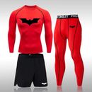 Men's Running Sport Suit Drying Sportswear Compression Clothing Fitness Training