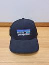 Patagonia Men's Trucker Hat Black Mesh Adjustable Cap Snapback VGC Free Postage