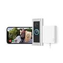 Ring Wired Video Doorbell Pro (Video Doorbell Pro 2) + Plug-In Adaptor by Amazon | Doorbell camera 1536p HD, Head to Toe Video, 3D Motion Detection, Bird's Eye View | 30-day free trial of Ring Protect