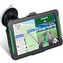TOUTBIEN Sat Nav, 7 inch GPS Navigation for Car Truck HGV Lorry Motorhome with Driver Alerts, Lane Guidance, POI, UK Europe Maps Installed & North America Map Downloadable & Free Update Annually