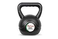 Artino Black Long Lasting 8 Kg PVC Kettlebell for Workout Great for Fullbody Workout, Cross-Training, Weight Loss & Strength Training