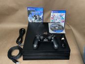 Paquete de consola Sony PlayStation 4 PRO PS4 1 TB con 1 controlador todos los cables 3 juegos