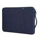 Chelory 16 Inch Laptop Sleeve Compatible for 16" Notebook Ultrabook Chromebook HP/Lenovo/Asus/Acer/Dell, Shockproof Computer Protective Cover Bag Carrying Case, Dark Blue