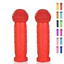 OTFAITP Scooter Grip Manubrio 1 Paia Bicicletta Grip Fit per 2-3-4 Ruote Kid Kick Scooters,Bicicletta per Bambini,Scooter Drifting,Swing Scooter (Rosso)