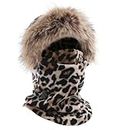 Tough Headwear Fleece Balaclava Ski Mask - Winter Face Mask for Men & Women - Face Cover for Extreme Cold Weather Gear Brown
