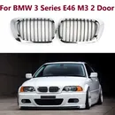 Chrome Silver Color Front Bumper Kidney Grill For BMW 3 Series 1999-2002 E46 M3 323 i/is 325Ci 328