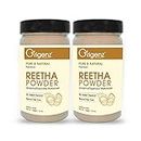 Origenz Pure Reetha Powder for Silky & Smooth Hair, Scalp Care | Natural Hair Cleanser/Shampoo | Aritha | Ritha | Soapnuts | Sapindus Mukorossi | 100gm, Pack of 2