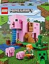 LEGO 21170 Minecraft The Pig House, with Alex, Creeper and 2 Pig Figures, Animal Building Toy, Birthday Gift Idea for Kids, Boys & Girls Aged 8 Plus Years Old