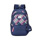 Genie Avery Laptop Backpack for Women, 3 Compartments, 19" Stylish and Trendy College Bags for Girls, Water Resistant and Lightweight Bags for Office and Travelling Purpose, 36 Liters, Navy Blue