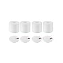 4 Pack Filter Vacuum Cleaner for Shark NV650/NV750 Series Round Sponge Accessories (Color : White)