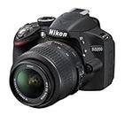 Nikon D3200 Fotocamera Reflex Digitale, 24.2 Megapixel con Obiettivo 18-55VR, Colore Nero [Versione EU]