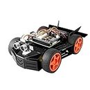 SunFounder Raspberry Pi Car Robot Kit, 4WD HAT Module, Ultrasonic Sensor, Velocity Measurement Module etc. Electronic DIY Robot Kit for Teens and Adults, Raspberry Pi/TF Card/Battery not Included