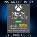XBOX LIVE 1 month + Game Pass Ultimate Code New & Existing users INSTANT DISPATC