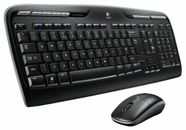 LOGITECH - MK330 Wireless Keyboard & Mouse Deskset, Black