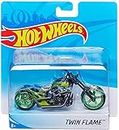 Hot Wheels Street Power Green Twin Flame Motorcycle - Kids