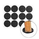 Iktu Self Adhesive Round Felt Pads Non Skid Floor Protector Furniture Sofa Furniture Chair Balance Pad Noise Insulation Pad Floor Bumper - 1inch i.e 25mm Size (18 Pieces)