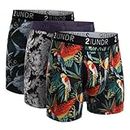 2UNDR Swing Shift Boxer Brief 3 Pack (Great White/Rhino/Parrot, Medium), Great White/Rhino/Parrot, Medium