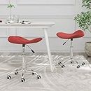 Dining Table Kitchen Set Dining Room Chairs Rustic Style Construction Family Meals Surface Easy To Clean Stable Sturdy And Elegant Chairs ( Color : Weinrot 2 Stk , Size : 44 x 44 x (46-57) cm (B x T x