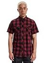 Brandit Roadstar Männer Kurzarmhemd schwarz/rot XL 100% Baumwolle Basics
