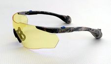Gafas de seguridad Readymax gris camuflado con protección auditiva incorporada lentes amarillas