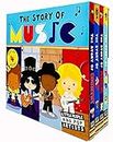 The Story of Music Little People and Pop Artists Series 4 Books Collection Box Set by Little Tiger (Pop, Rock, Rap & Country)