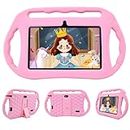 Veidoo Kids Tablet, 7 inch Android Tablet, 2GB+32GB, WiFi, IPS Screen, Children Tablet with Parental Control, Games, Learning Educational Tablet for Toddlers(Pink