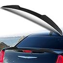 Stay Tuned ABS Material V-Style Rear Trunk Lid Spoiler Wing Compatible with 2011-2023 Chrysler 300 / 300C / 300S, Car Exterior Accessories, Automotive Body Kit Replacement Parts (Matt Black)