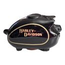 Harley-Davidson Motorcycle Logo Black Ceramic Gas Tank Hog Piggy Bank 1983