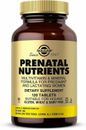 Solgar Prenatal Nutrients 120 Tablets BBE 09/2025