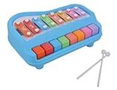 Dwellinger 2 in 1 Xylophone Baby Piano Toy for Kids with Multicolored Keys, Educational and Musical Learning Instruments Toys for Toddlers 1 2 3 4 Year Old Boys Girls